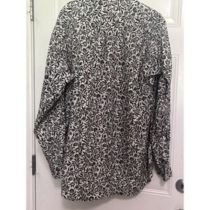 Cinch Men's Size L  Long Sleeve Button Down Western Cowboy Flower Cotton Linen